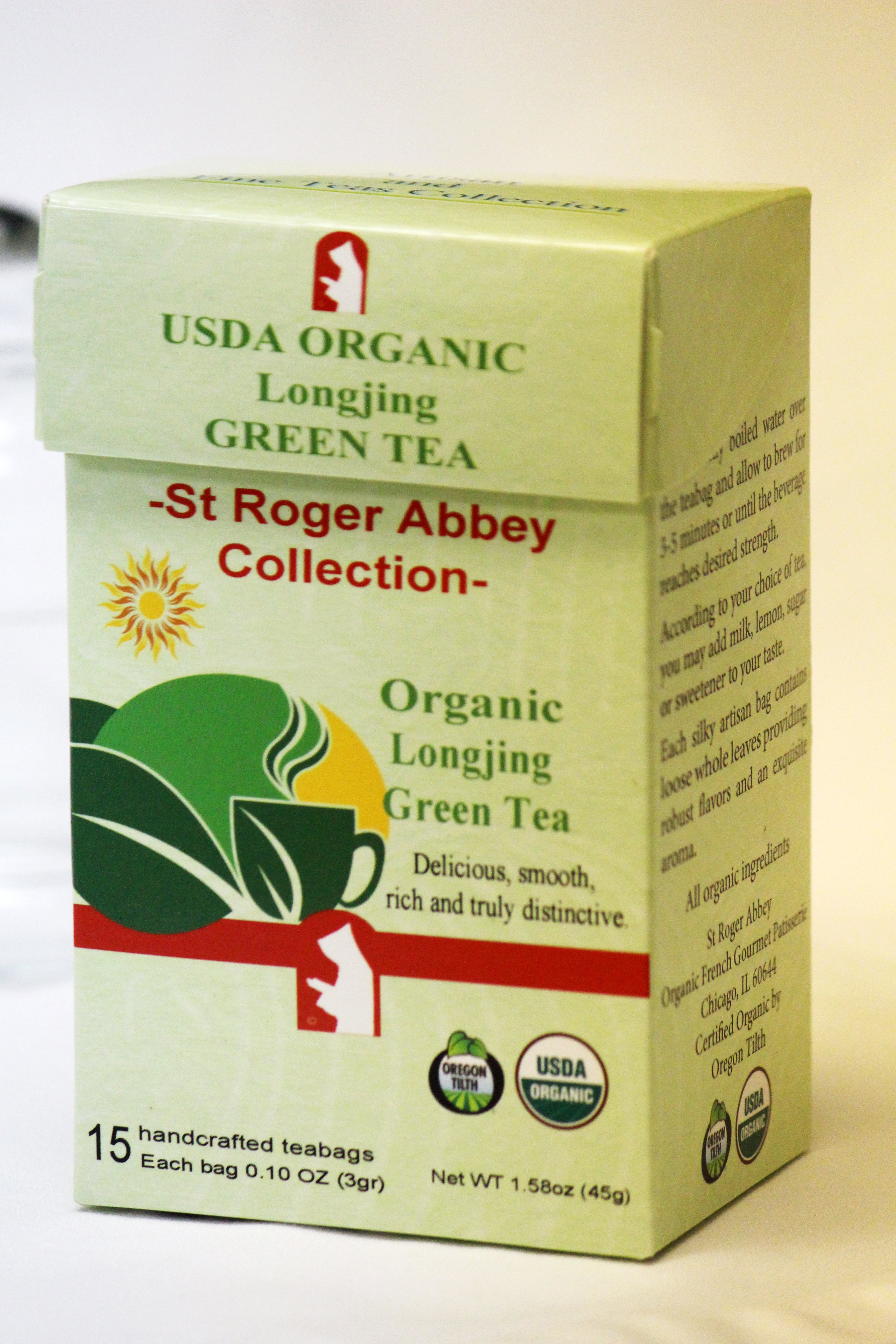 St Roger Organic Longjing Green Tea