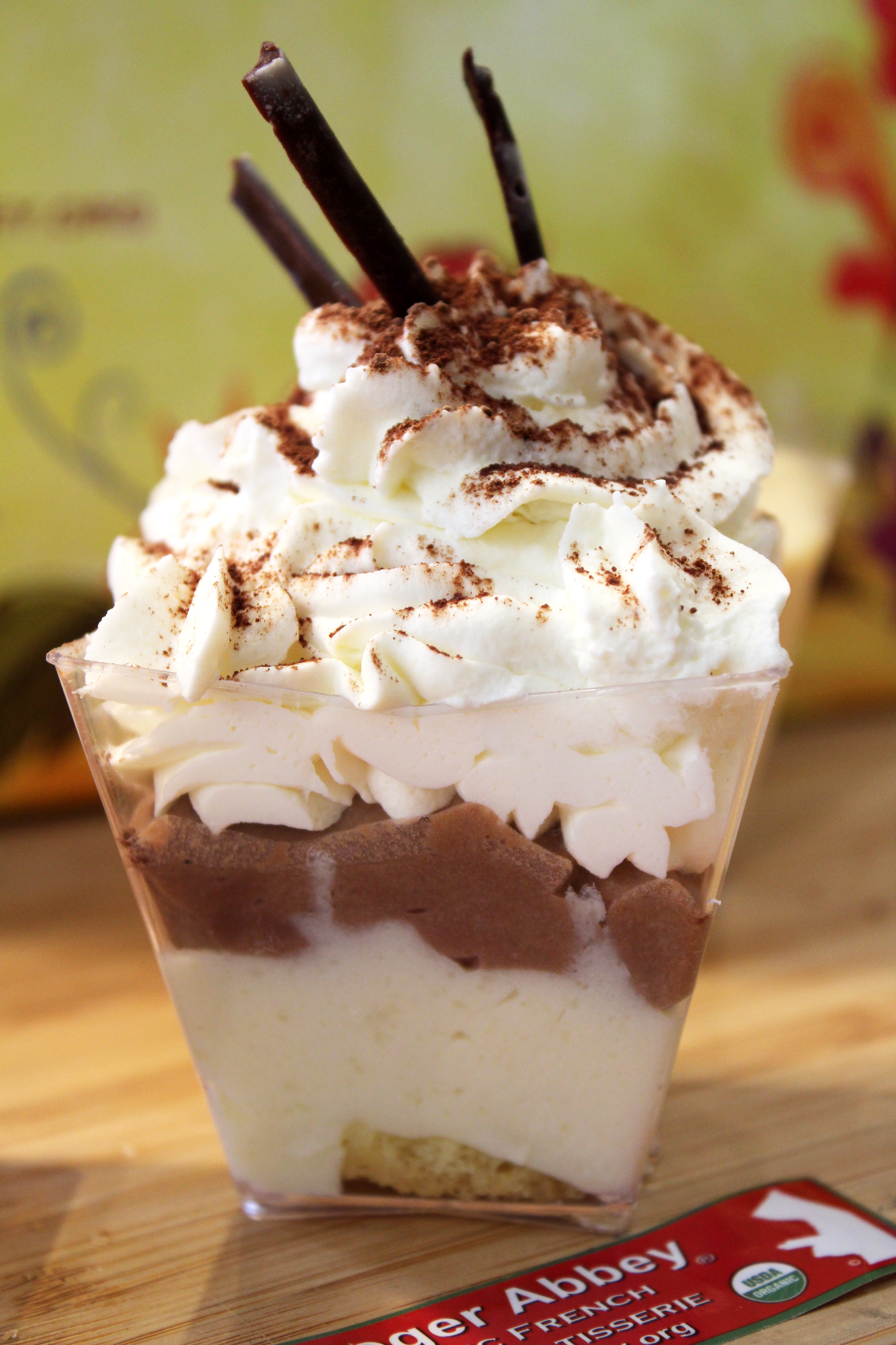 Organic Mini Chocolate and Vanilla Bavarois